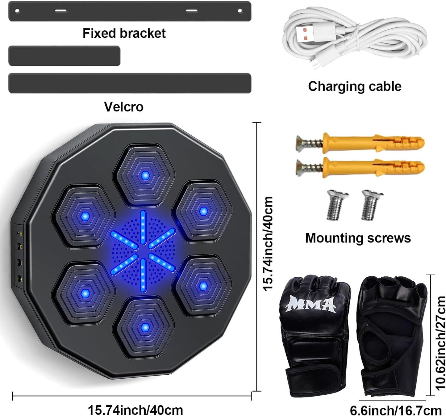 Smart Music Boxing Machine Wall Mounted